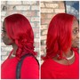 Half up/Half down quick weave