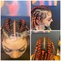 Cornrow/braid down