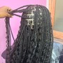 Goddess Ends Braids(Curls on the ends)