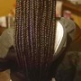 Boho small knotless Goddess Braids