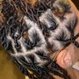 Loc Retwist w/perm rods