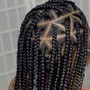 Weave with hair leave out