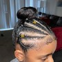 Braids in ponytail with extensions