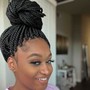 Human hair extension locs