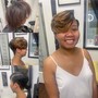 Virgin Relaxer, Women's Cut & Semi-Permanent Color