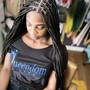 Distressed hand made locs