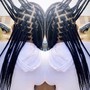 Short boho braids + fulani/tribal in front