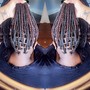 Distressed hand made locs