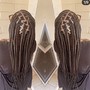 Human hair add on for braids