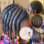 Cornrows (8-10 Braids)