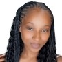 Flat twist with side braid