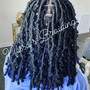 Butterfly locs Mid-back length