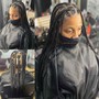 Large Knotless Individual Braids