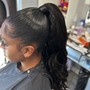 Ponytail w/weave