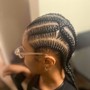 2 Strand Twist (partial half head )