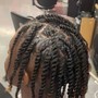 Mens box braids (half head)