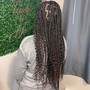 Small Knotless Goddess Braids