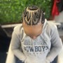 Feedin Cornrow Braids w/Designs