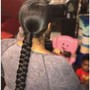 Large Feed-In Cornrows ( 6 Braids standard)