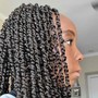 Small Box Braids - Mid back