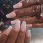 Med Length Acrylic Nails