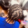 Women Two Strand Flat Twists and Updo