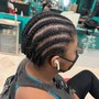 Cornrows (8-10 braids)