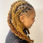 Boho knotless braids (human hair)