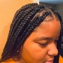 Boho small knotless Goddess Braids