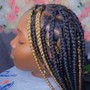 Medium knotless braids