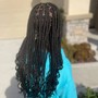 Medium knotless braids