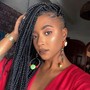 BOHO Braids Medium size knotless box braids with in between water wave