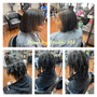 INDIVIDUAL take down/wash and blow dry