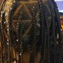 Tribal feed-in 2 layer braids