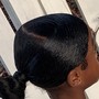 Updo ponytail