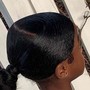 Updo ponytail