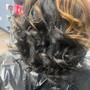 Wand / Barrel Curls and trim with deep conditioning treatment