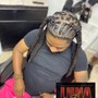 Small Micro locs (Retwist and Style)