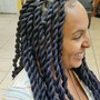 Individual Braids : JUMBO Knotless box braid