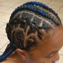 Braid down for wigs Cornrows, Add shampoo to this service and pay an additional $40