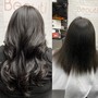 Shampoo/ blow dry and flatiron