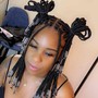 Short small knotless with beads Braids