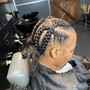 5-7 feed in braids