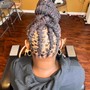 Individual Braids with natural hair