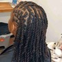 Straight Hair Loc Maintenance/retighten