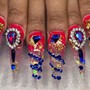 Custom acrylic nails