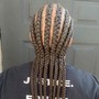 Feed-in Str8 back Braids