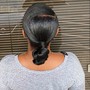 Sleek Side Swoop Knot Bun