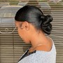 Sleek Side Swoop Knot Bun