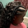 Kid Braid Style with Weave